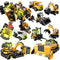 REMOKING Kids Toys 9 in 1 Robot Building Toys for Boys & Girls,668 Pieces STEM Educational Building Block Toy for 6-12 Year Old Kid Boy Girl,Construction Trucks,Children Birthday Gift Toy