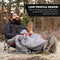 Cascade Mountain Tech Camping Chair - Low Profile Folding Chair for Camping, Beach, Picnic, Barbeques, Sporting Event with Carry Bag, Black