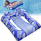 Inflatable Pool Float Surround Raft Swimming Water Hammock Chair with Mesh for Ocean Lake River & Foldable Tanning Lounger Beach Leisure Toys Sun Shelf Recliner for Adult Teens Cool Vacation