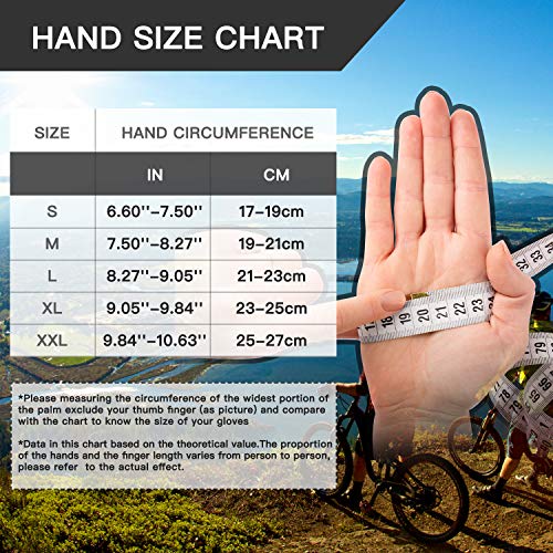 Souke Sports Cycling Bike Gloves Padded Half Finger Bicycle Gloves Shock-Absorbing Anti-Slip Breathable MTB Road Biking Gloves for Men/Women