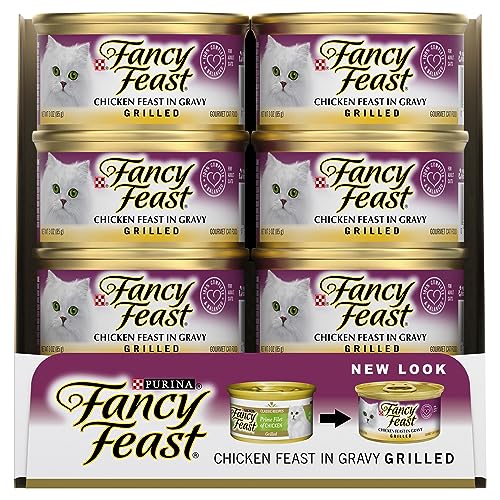 FANCY FEAST Adult Grilled Chicken in Gravy Wet Cat Food 24x85g
