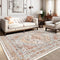 zesthome 8x10 Area Rugs for Living Room,Stain Resistant Non-Slip Backing Washable Rugs,Vintage Boho Persian Large Area Rug (Orange,8'x10')