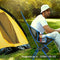 Outdoor Camping Chair Portable Lightweight Folding Camp Chairs with Headrest High Back for Outdoor Hiking Travel Picnic Fishing Backpacking Blue