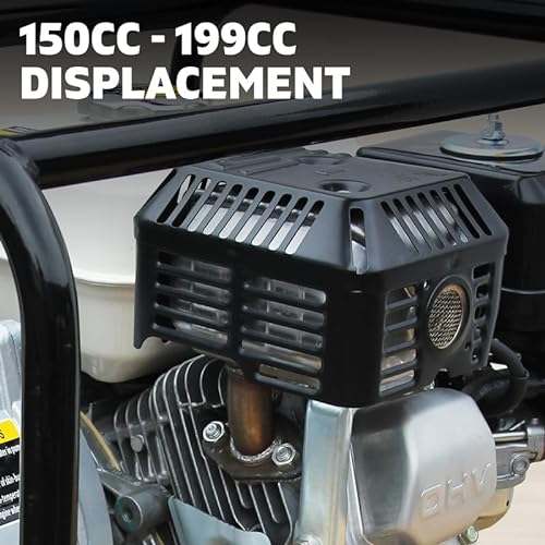 Black Eagle 2" Twin Impeller High Pressure Water Pump - 6.5HP Genuine HONDA GX200 Engine - Heavy-duty Petrol Fire Fighting High Flow Water Transfer Pump with Superior Reliability - 115m Pump Lift