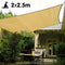 Wallaroo 2m X 2.5m Outdoor Sun Shade Sail Canopy - Sand Cloth Rectangular