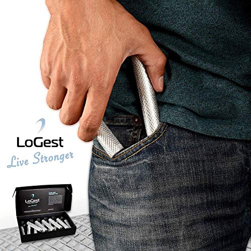 Logest Metal Hand Grip Strengthener 100LB-350LB No Slip Heavy-Duty Grip Strengthener with Gift Box, Great Wrist & Forearm Hand Exerciser, Home Gym, Hand Gripper Grip Strength Trainer (Silver - 100LB)