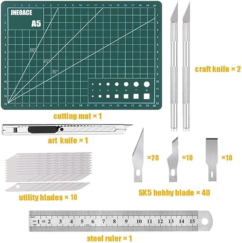 Exacto Knife Precision Carving Craft Hobby Knife Kit with 40 PCS Exacto Blades for DIY Art Work Cutting, Hobby, Scrapbooking, Stencil