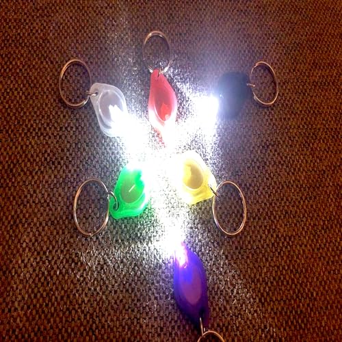 3 Pack Small Photon Micro Light Mini LED Keychain Keyring Torch/Flashlight