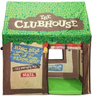 Swehouse Clubhouse Tent Kids Play Tents for Boys School Toys for Indoor and Outdoor Games Children Playhouse with Roll-up Door and Windows