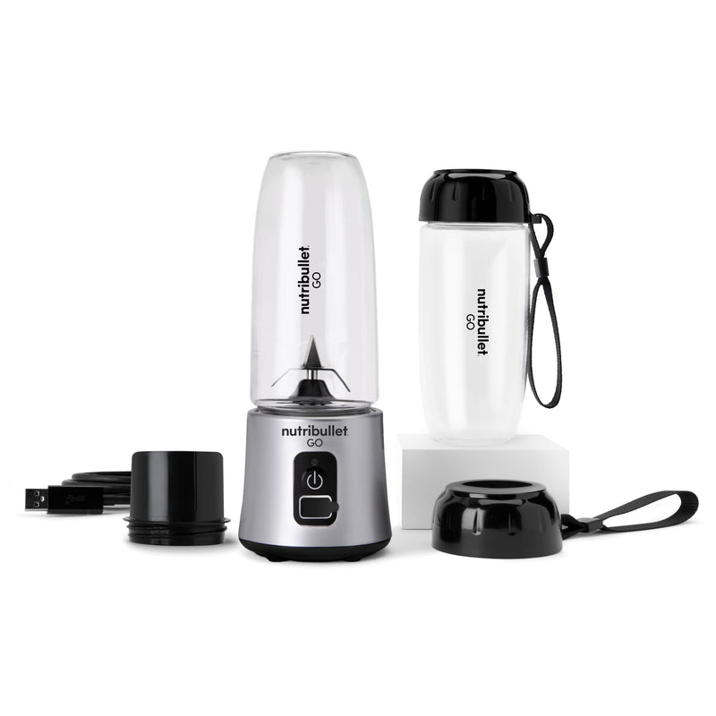 nutribullet GO Cordless Blender with Extra Cup/Lid - Silver