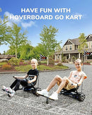 Gyroshoes Hoverboard Seat Attachment, Hover Board Accessory Go Kart Compatible with 6.5" 8" 10" Hoverboard, Hoverboard Go Kart for Kids and Adults with Adjustable Frame Length