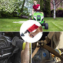 【2020 New】 Double Layer Corundum Lawn Mower Blade Sharpener, Universal Wear Lawnmower Blade Sharpener for Any Power Drill/Hand Drill, Double-Layer Grindstones Easy to Use and Not Easy Damage-(Gray)