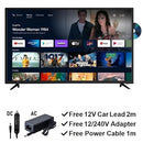 ENGLAON 32'' Full HD LED Android11 Smart 12V TV for Caravan and Home with DVD Combo & Chromecast & Bluetooth5 & 12V/240V Adapter