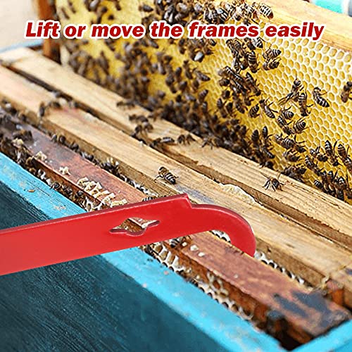 Stainless Steel Hive Tool ValueHall 2 Pcs Bee Hive Scraper Tool Multifunctional Beekeeping J Hook Bee Frame Lifter and Scraper Equipment for Beekeepers V7G06