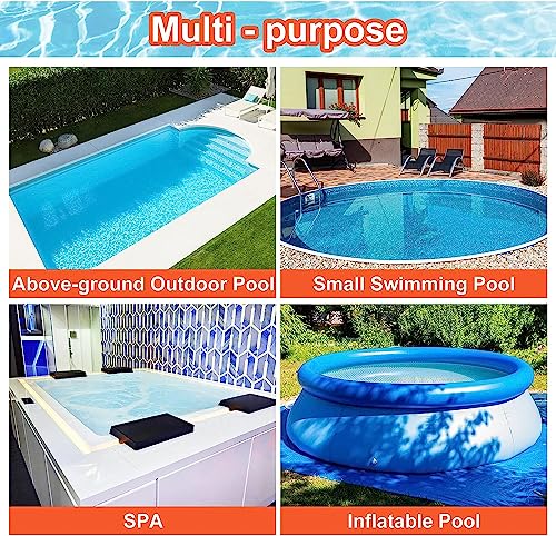 POOLKEY Upgraded 70" Portable Pool Vacuum Cleaner with Unique Lock Catch Design, 4 Section Poles of 70", Handheld Pool Vacuum Jet Cleaner Attaches to Garden Hose for Above Ground Pool Spas Ponds