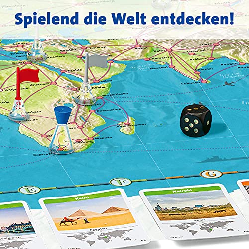 Ravensburger 26888 - World Travel - Family Classic from 8 Years - Board Game, Travel One Around the World, Travel Planning for up to 6 Players - Over 170 Cities