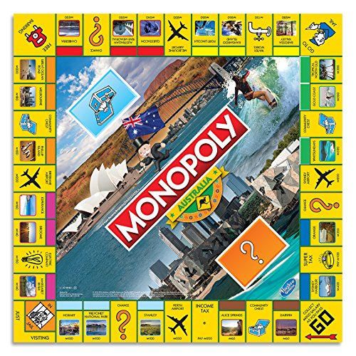 Monopoly - Australia Edition Game - 2 To 6 Players - Family Board Games And Toys For Kids, Boys Girls - Ages 8+