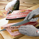 [Upgrade] BYETOO 1Pair Cut Resistant Glove Food Grade Level 5 Protection,Safety Kitchen Cut Gloves for Oyster Shucking,Fish Fillet Processing,Mandolin Slicing,Meat Cutting and Wood Carving,Medium