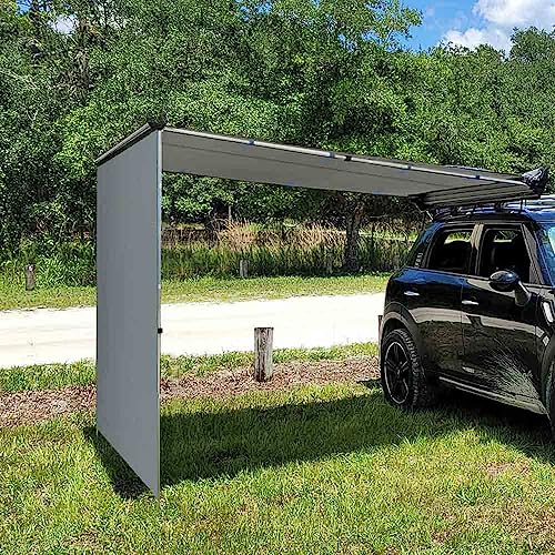 Yescom 4.6x6.6 Ft RV Awning Side Wall for Car Side Awning Rooftop Tent UV50+ SUV Truck Outdoor(Fit Yescom Carside Awning)