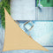 LOVE STORY 10' x 10'x 14' Right Triangle Sand Sun Shade Sail Canopy UV Block Cover for Outdoor Patio Garden Backyard