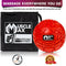 Muscle Max Massage Ball - Therapy Ball for Trigger Point Massage - Deep Tissue Massager for Myofascial Release - Mobility Ball for Exercise & Recovery (Fire Red)