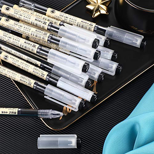 0.35 mm Black Gel Ink Pen Extra-Fine Ballpoint Pen for Office School Stationery Supply (12 Pieces)