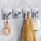 [4 Pack] Stainless Steel Wall Hook,Towel Hooks,Robe Hooks,3M Adhesive Hooks,Waterproof Stainless Steel Hooks,for Hanging Coat, Hat,Towel Robe Hook Rack Wall Mount- Bathroom and Bedroom