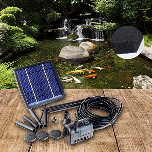 1.5W Solar Power Fountain Water Pump Kit Pond Pool Submersible Pump Outdoor Garden Pool