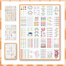 YUNAI 90 Sheets Temporary Tattoo Kids, Waterproof Cute Animals Anime Rainbow Girl Face Tattoo, Children Temporary Tattoo Toys for Birthday Parties Supplies Favors Kids Boys Girls School Rewards Gifts