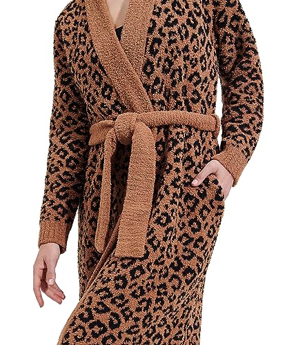 UGG Women's Lenny Robe Ii Jacquard Robe, Cider Leopard, XS