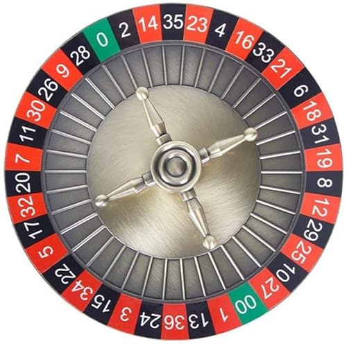 Roulette- 12 Inch Roulette Wheel,Wooden Roulette Wheel Set for Casino Games,Turntable Leisure Table Games, Complete Roulette Set
