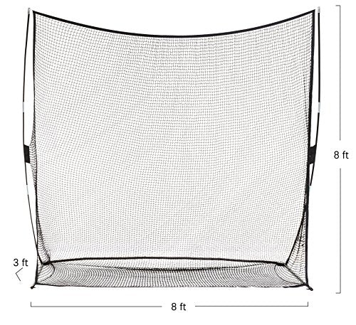 Amazon Basics Portable Driving Practice Golf Net, 2.4 meters x 2.4 meters