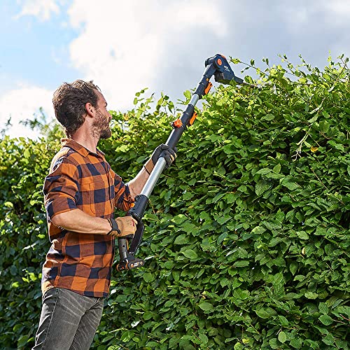 WORX 20V Cordless Pole Hedge Trimmer with POWERSHARE 2Ah Battery and Charger - WG252E