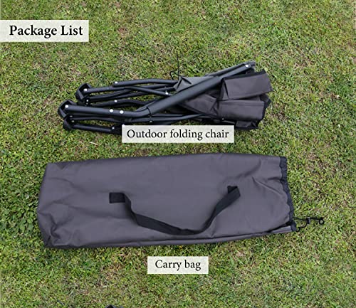 S'more Low Beach Chairs with Carry Bag, Camping Chair with Padded Armrests, Lightweight Folding Chairs for Camping, Hiking, Backpacking, Picnicking, Lawn, Outdoor, Concert, Sand, Black