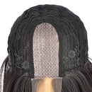 Black Synthetic Hair Lace Wig,14 Inch Bob Style 150% Hair Density Hand Made Women Wig