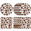 40PCS Cow Print Birthday Party Supplies Farm Animals Cow Print Birthday Party Tableware Includes Cow Print Plates And Cow Print Napkins For Cow Print Theme Birthday Party Decorations