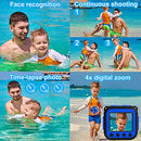 PROGRACE Kids Camera Waterproof Boys - Toy Gifts for Boy Kids Video Camera Underwater Recorder HD Kids Digital Camera Toddler Children Camcorder Age 3 4 5 6 7 8 9 10 Year Old Birthday Presents