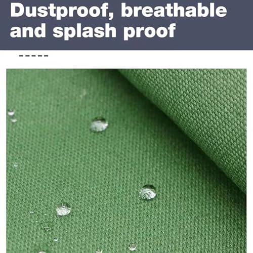 3X3m 3X4m Heavy Duty Waterproof Canvas Tarp Tarpaulin Sun Blocked Dustproof (3m X 3m)