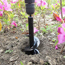 Auger Drill Bit Garden Plant Flower Bulb Auger 3" x 10"/ 3" x 12" Rapid Planter Earth Auger Bit Post or Umbrella Hole Digger for 3/8" Hex Drive Drill (Black 3x12 in/8x30cm)