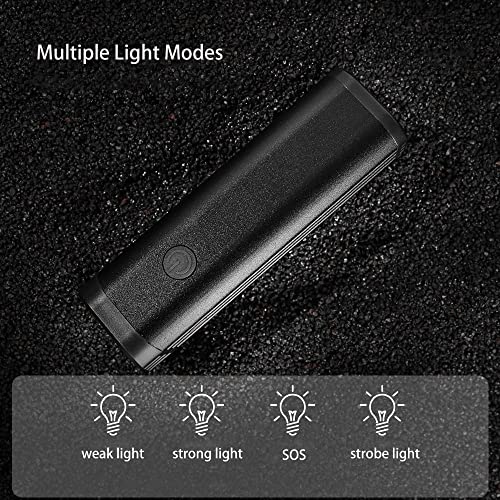 Bike Light Set, Bright Bike Bight USB Rechargeable Bike Light, Refractive Headlight and Rear Tail Light for Night Riding Safety