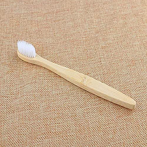 10 Pack Natural Bamboo Toothbrush Bulk Wood Toothbrushes Soft Bristles Teeth brush Eco-Friendly Oral Care White