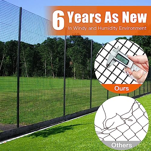 Zevemomo 24" x 50' 1/4inch Hardware Cloth Black Vinyl Coated Chicken Wire Fence Galvanized Welded Mesh Roll for Home Garden Rabbit Cage