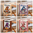 8 Pcs Buffalo Plaid Gnome Seasonal Table Runners, Holiday Table Runners for All Seasons, Seasonal Holiday Kitchen Dining Table Decoration for Indoor Outdoor Home Party Decor 13 x 72 Inch