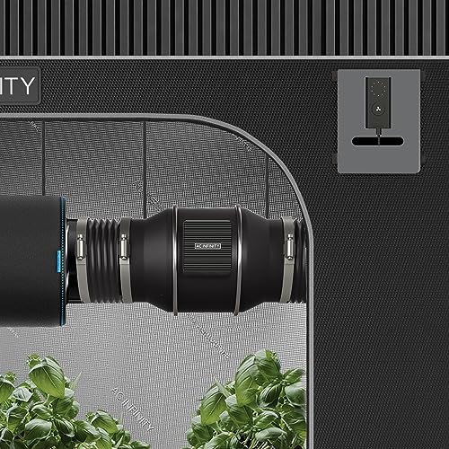 AC Infinity CLOUDLINE S6, Quiet 6” Inline Duct Fan with Speed Controller - Ventilation Exhaust Fan for Heating Cooling Booster, Grow Tents, Hydroponics