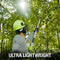 Greenworks 8 Inch 40V Cordless Pole Saw with Hedge Trimmer Attachment 2.0 AH Battery Included PSPH40B210