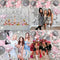 ZCOINS Last Disco Bachelorette Party Balloons Kit Sliver Pink Party Decorations, 2 Sliver Foil Fringe Curtains, Disco Ball Diamond Ring Balloons for Cowgirl Nashville Bridal Shower Hen Party Supplies