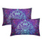 aportt Purple Meditation Mandala Lumbar Pillow Covers 12X20 Inch Bohemian Magic Yoga Eye Rectangular Pillow Cases Boho Throw Pillows Set of 2 Home Decor for Living Room Bedroom Couch Bed Sofa Outdoor