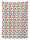 Ambesonne Teen Room Decor Tablecloth, Retro Colorful Roller Skates in Vivid Tones Girls Sports Hobby Illustration, Dining Room Kitchen Rectangular Table Cover, 60" X 84", Pink Green