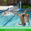 GoSports 12 Inch XL Inflatable Volleyball, 3 Pack - Easier Rallies on an Epic Scale for All Skill Levels