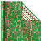 Hallmark Reversible Christmas Wrapping Paper (3 Rolls: 120 sq. ft. TTL) Rustic Santa, Papercraft Snowmen, Candy Canes, Stripes, Snowflakes, Merry Christmas to You